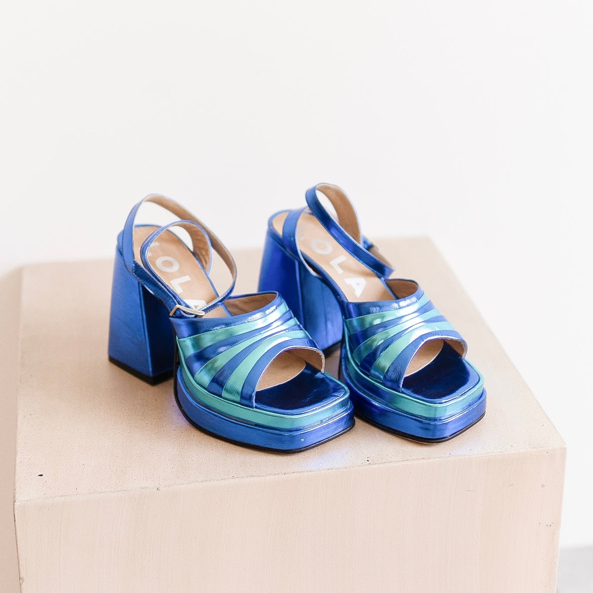 Zapatillas de Mujer Plataforma Marcelle Raso Azul | Zapatilla | D'luca