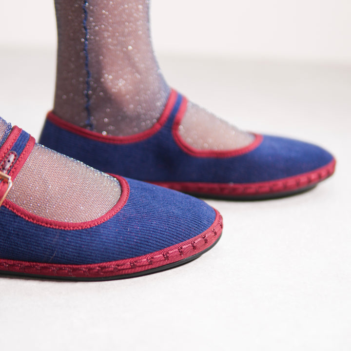 Mary Jane - Cotelé Azul