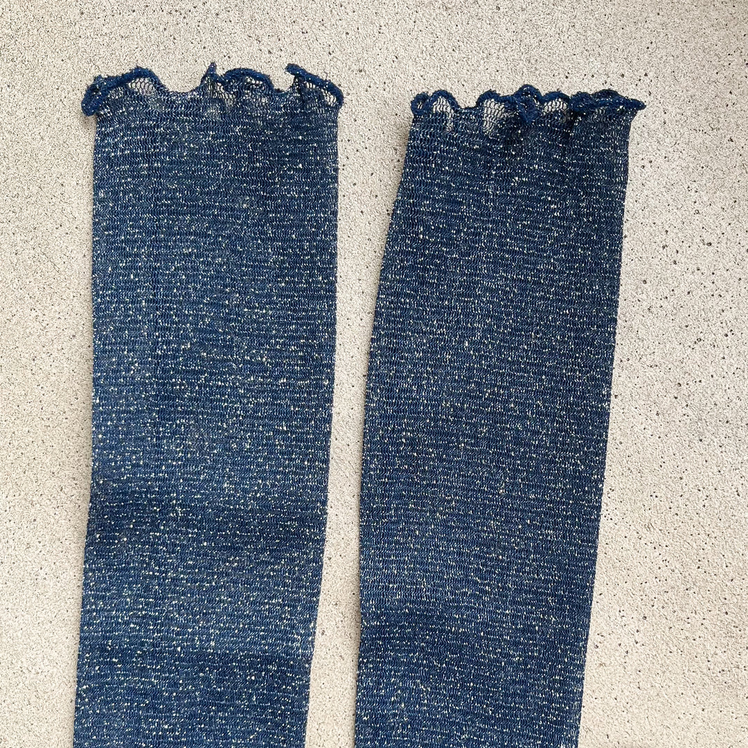 Calcetín Glitter Azul